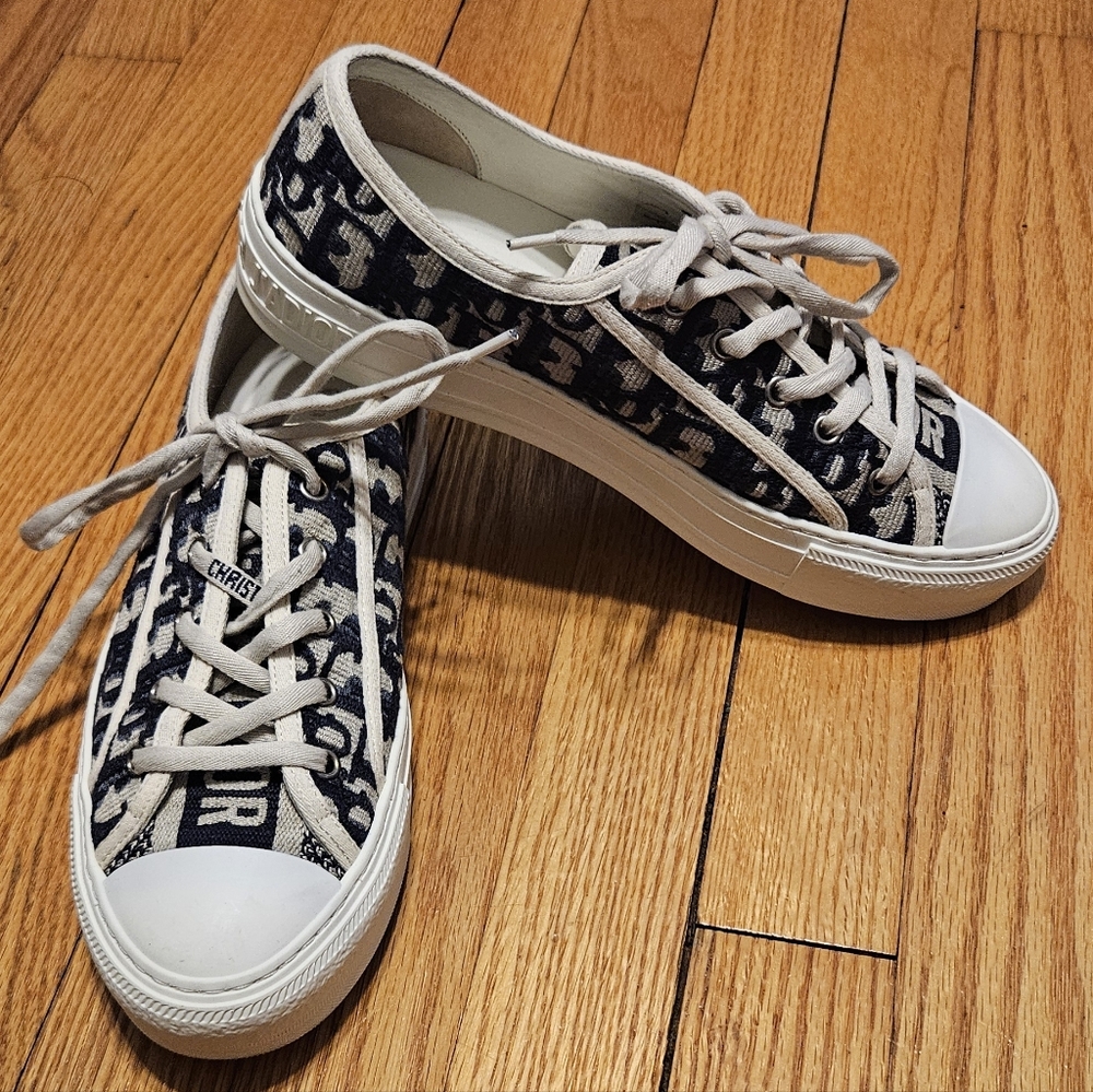 Dior Navy and White Sneakers